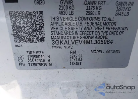 2021 GMC Terrain Awd Slt from USA, damaged, VIN 3GKALVEV4ML305964